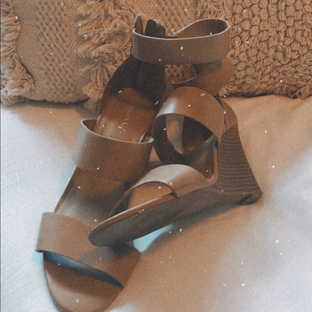 Merona strappy wedges